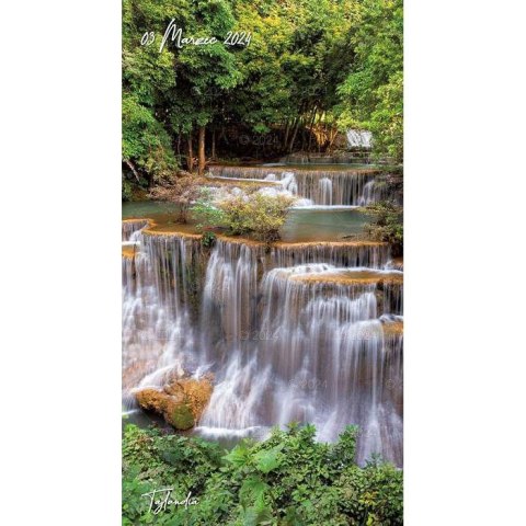 Kalendarz ścienny WODOSPADY ŚWIATA 13-planszowe 2024 320mm x 470mm Lucrum (RW10)