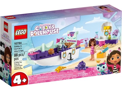 Klocki konstrukcyjne Lego Koci Domek Gabi statek i spa Gabi i Syrenokotki (10786)