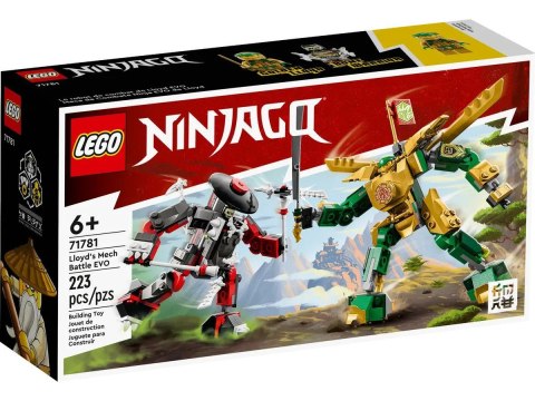 Klocki konstrukcyjne Lego Ninjago starcie Lloyda z Mechem EVO (71781)