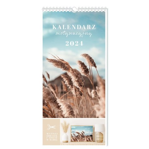 Kalendarz ścienny 5902277337955 220x460 motywający 220mm x 460mm Interdruk (HASŁA)