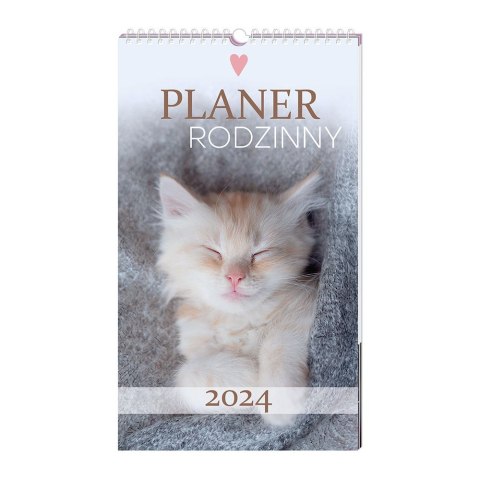 Kalendarz ścienny 5902277337979 250x430 wieloplanszowy 250mm x 430mm Interdruk (Zwierzaki)