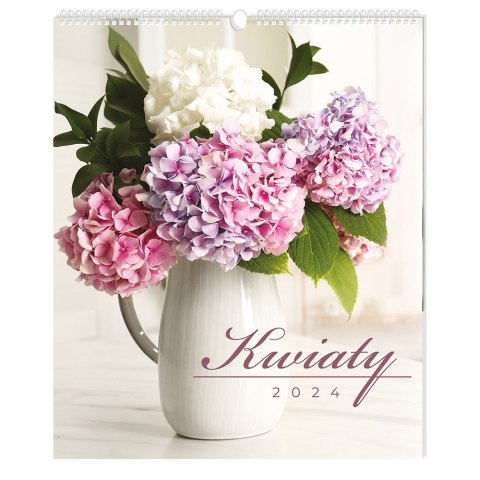 Kalendarz ścienny 5902277338013 335x400 wieloplanszowy 335mm x 400mm Interdruk (Kwiaty)