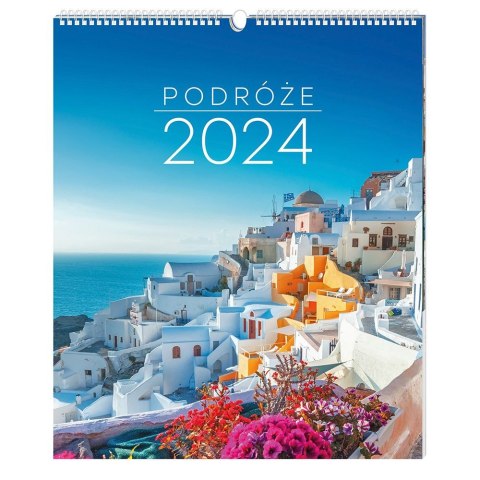 Kalendarz ścienny 5902277338020 335x400 wieloplanszowy 335mm x 400mm Interdruk (PODROŻE)