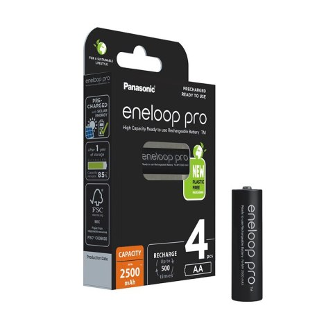 Akumulatorki Panasonic ENELOOP PRO New R6/AA | 2500mAh | 4szt (blister)