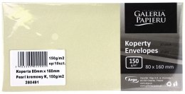 Koperta Galeria Papieru pearl kremowy kremowy [mm:] 80x160 (280491) 10 sztuk