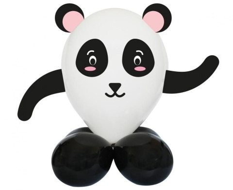 Balon gumowy Godan Zestaw Urocze Zwierzątka - Panda biało-czarny (GZ-UZPA)