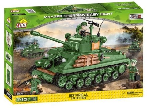 Klocki plastikowe Cobi HV WWII M4A3E8 Sherman Easy Eight (2533)