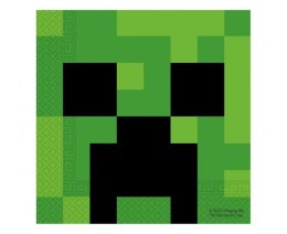 Serwetki Godan Minecraft zielony papier [mm:] 330x330 (95443)