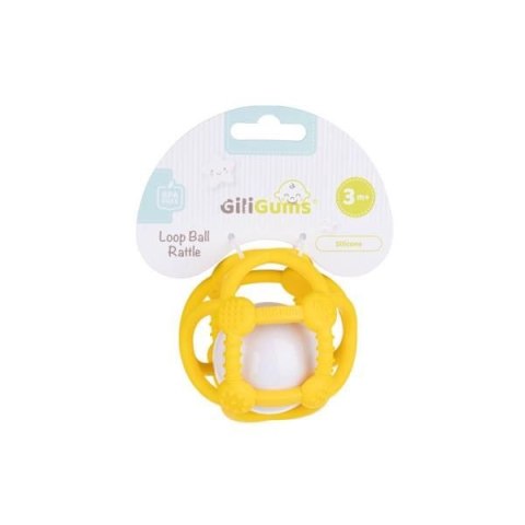 Grzechotka piłka żółta Giligums (GG50136)