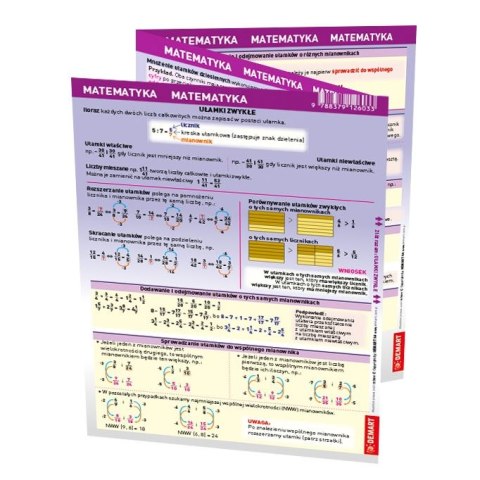 Książeczka edukacyjna Demart maxi ściąga matematyka