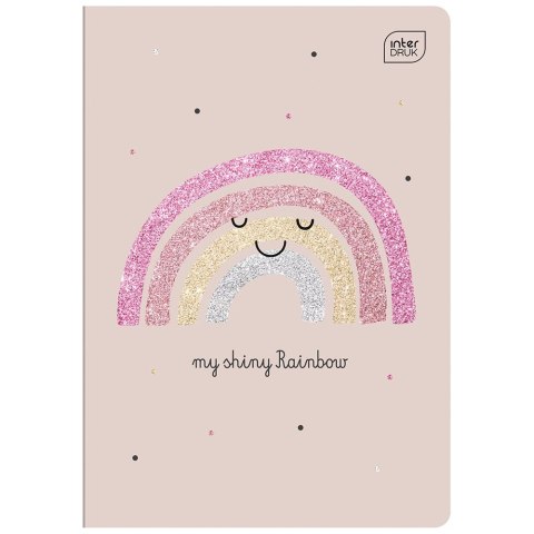 Zeszyt A5 Glitter 32k. 70g trzy linie Interdruk (ZE32K=GLI)