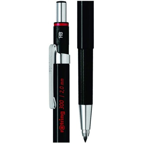 Ołówek automatyczny 300 czarny 2,0mm Rotring (1904729)