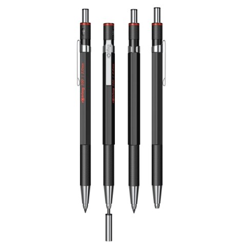 Ołówek automatyczny 300 czarny 2,0mm Rotring (1904729)