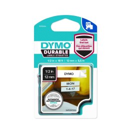 Dymo taśma do drukarek etykiet, D1 Durable | 12mm x 5,5m | czarny/biały