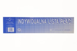 Druk offsetowy Michalczyk i Prokop Lista płac indywidualna 1/3 A3, 50 kartek 5903242102936 1/3 A3 (P05-M)