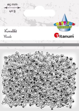 Koraliki kreatywne Titanum Craft-Fun Series srebrne (XBL02)