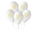 Balon gumowy Godan Pierwsza Komunia Św. (kłosy) biały 320mm 13cal (GS110/PKK/25)