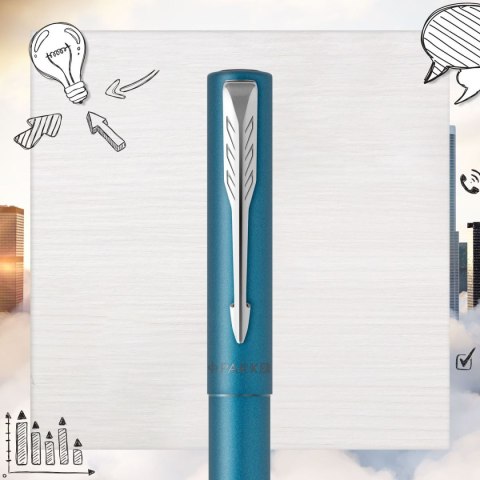 Ekskluzywne pióro tłoczkowe VECTOR XL Teal M Parker (2159746)