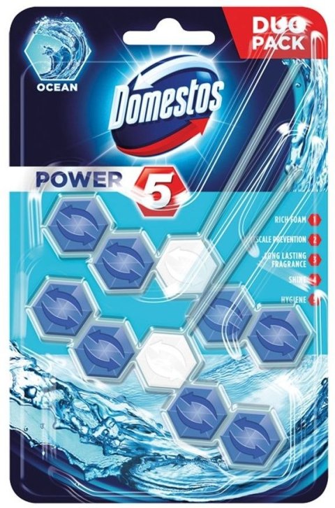 Kostka do wc Domestos Power 5 Ocean 2x55g