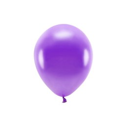 Balon gumowy Partydeco Metalizowane Eco Balloons fioletowy 260mm (ECO26M-014)