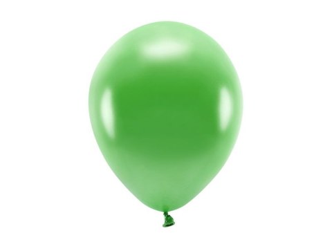 Balon gumowy Partydeco Metalizowane Eco Balloons zielony 260mm (ECO26M-101)