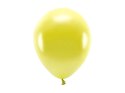 Balon gumowy Partydeco Metalizowane Eco Balloons żółty 260mm (ECO26M-084)