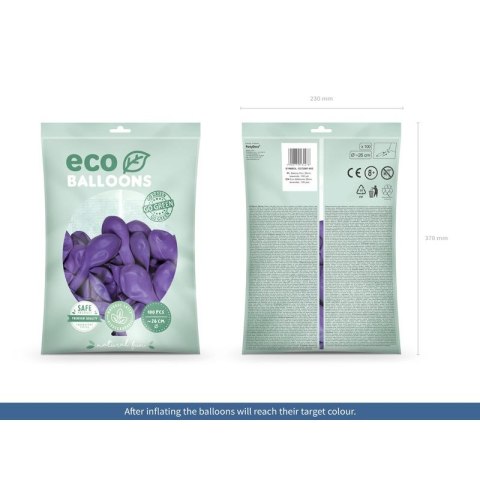 Balon gumowy Pastel Eco Balloons lawendowy 260mm Partydeco (ECO26P-002)