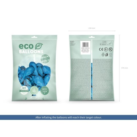 Balon gumowy Pastel Eco Balloons niebieski jasny 260mm Partydeco (ECO26P-001J)