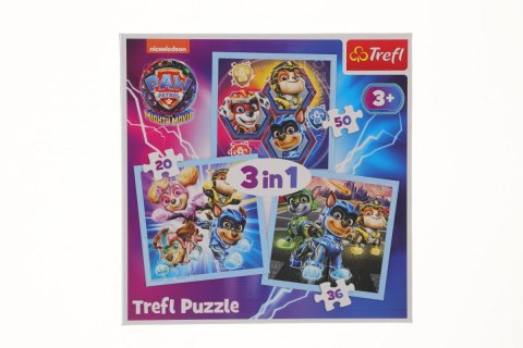 Puzzle Trefl Hot Wheels 3w1 Moc Mighty Pups 3w1 el. (34869)