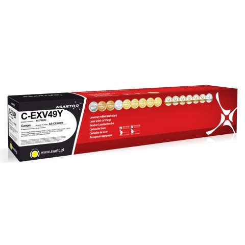 Toner Asarto do Canon C-EXV49Y | 8527B002 | 19000 str. | yellow Toner Asarto do Canon C-EXV49Y | 8527B002 | 19000 str. | yellow