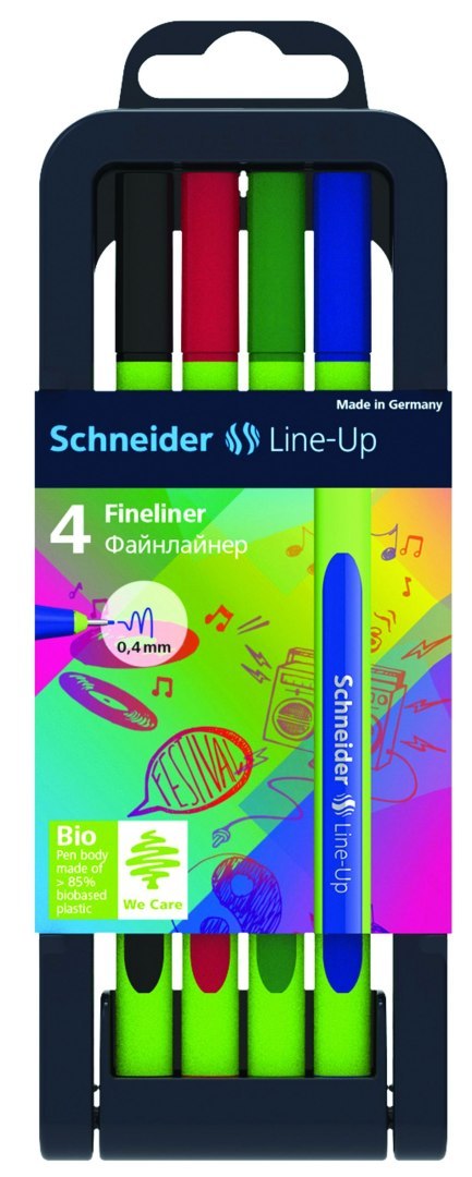 Cienkopis Line-Up wkład mix 0,4mm 4kol. Schneider (SR191094)