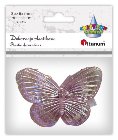 Dekoracja Titanum Craft-Fun Series Motyle plastikowe (2324034)