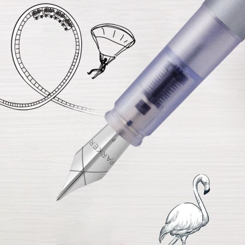Ekskluzywne pióro tłoczkowe VECTOR XL silver M Parker (2159745)
