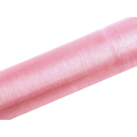 Organza organza Gładka 0,16x9 [mm x m] różowa Partydeco (ORP16-081J)