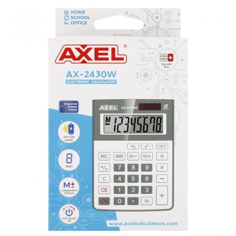 Kalkulator kieszonkowy AX-2430W Axel (526704)