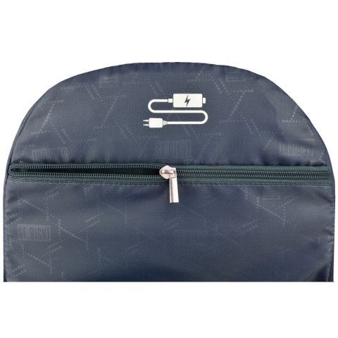 Plecak BLACK GLITTER 5903235665349 4-KOMORY St.Right (BP-06)