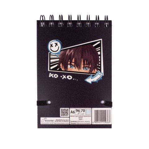 Kołozeszyt (kołonotatnik) A6 Manga 96k. krata (nd) (9367)