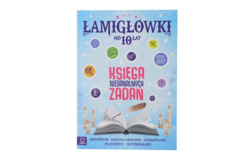 Książeczka edukacyjna Aksjomat Łamigłówki. Księga niebanalnych zadań od 10 lat.