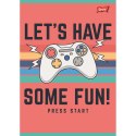 Zeszyt A5 Lets Play 32k. 70g podwójna linia kolor Unipap