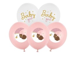 Balon gumowy Partydeco Baby girl mix 300mm (SB14P-337-000-6)