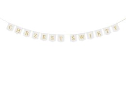 Baner Partydeco Chrzest Święty, 2 m, biały (GRL107-008)