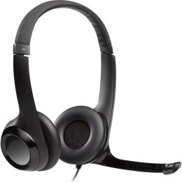 Słuchawki Logitech Headset H390 BLACK USB z mikrofonem