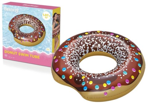 Koło do pływania Best Way Donut Pączek Brązowy 107 cm (17027)