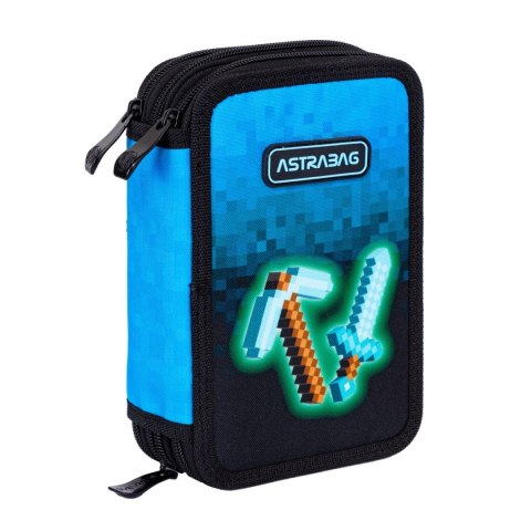 Piórnik Astrabag Jumbo Blue Pixel Astra (503024055)