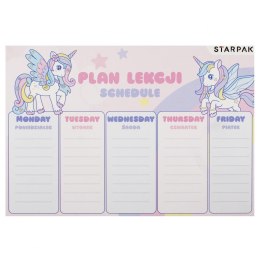 Plan lekcji Starpak unicorn (536139)