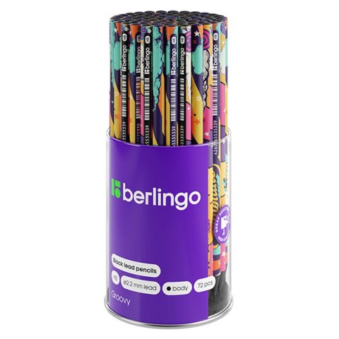 Ołówek Groovy z czarnego drewna HB Berlingo (352443)