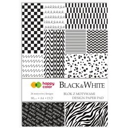 Zeszyt papierów kolorowych Happy Color A4 80g 15k (HA 3808 2030-BW)