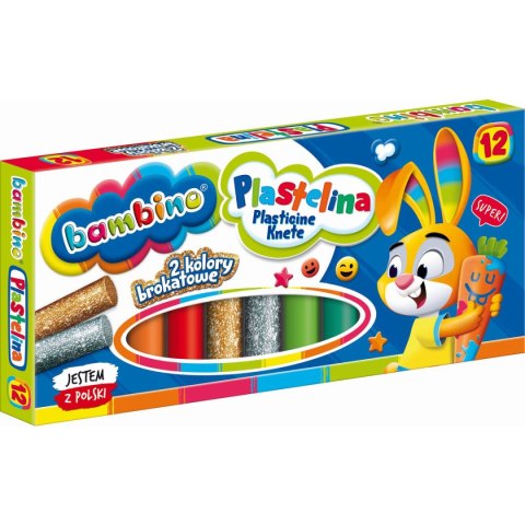 Plastelina 12 kol. BAMBINO mix St.Majewski