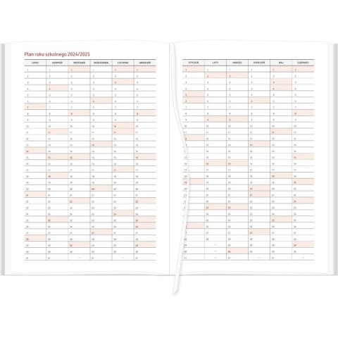 Kalendarz nauczyciela książkowy (terminarz) A5TN061B- seledyn 2024/2025 A5 tygodniowy A5 Wydawnictwo Wokół Nas (EKOLEN)