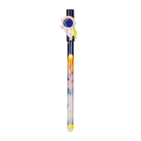 Długopis wymazywalny kosmonauci 5902315577626 wkład niebieski 0,5mm Strigo (SSC199)